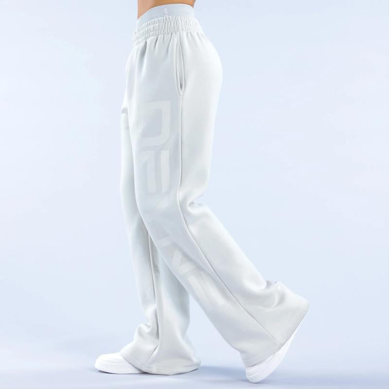 DFYNE Signature Wide Leg Jogger - Fitted Sweatpants with Drawstring Waist for Comfortable Wear