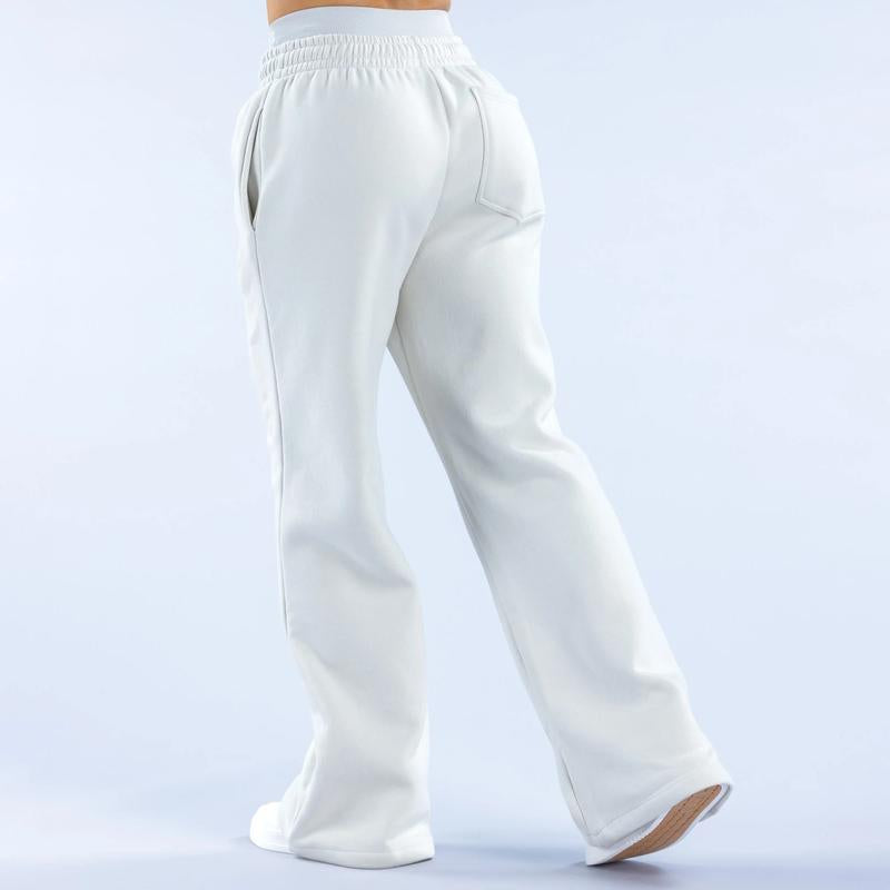 DFYNE Signature Wide Leg Jogger - Fitted Sweatpants with Drawstring Waist for Comfortable Wear
