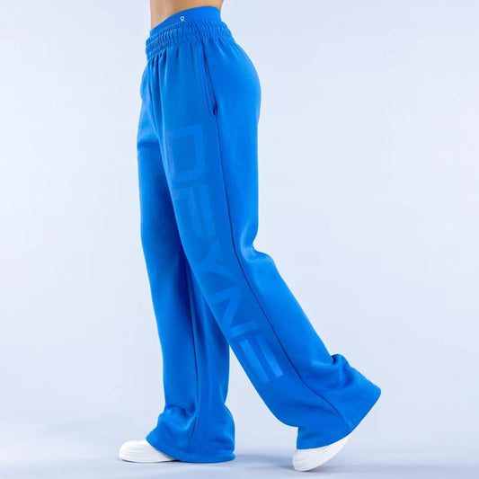 DFYNE Signature Wide Leg Jogger - Fitted Sweatpants with Drawstring Waist for Comfortable Wear
