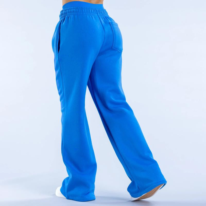 DFYNE Signature Wide Leg Jogger - Fitted Sweatpants with Drawstring Waist for Comfortable Wear