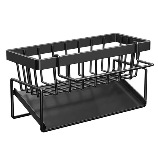 Kitchen Sink Corner Sponge Drain Rack Sink Caddy Ultitunctional Durable Cleaning Tool Organizer Storage Rackdish Soap Dishdoth Brushes Holder for Kitchen & Bathroom